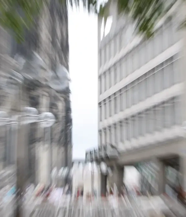 steps together city street red alcohol blurred motion modern building by tree