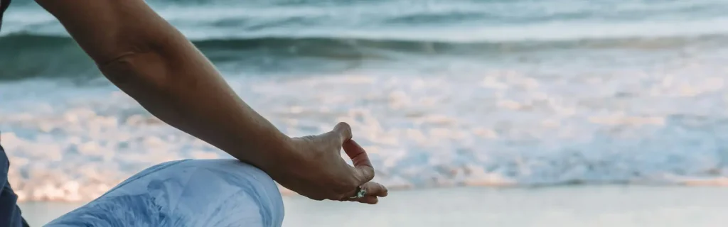 man working on mental health