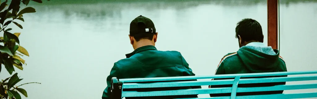 Men talking about mental health